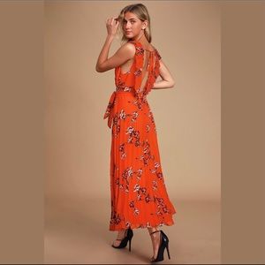 Lulus Orange Maxi Dress